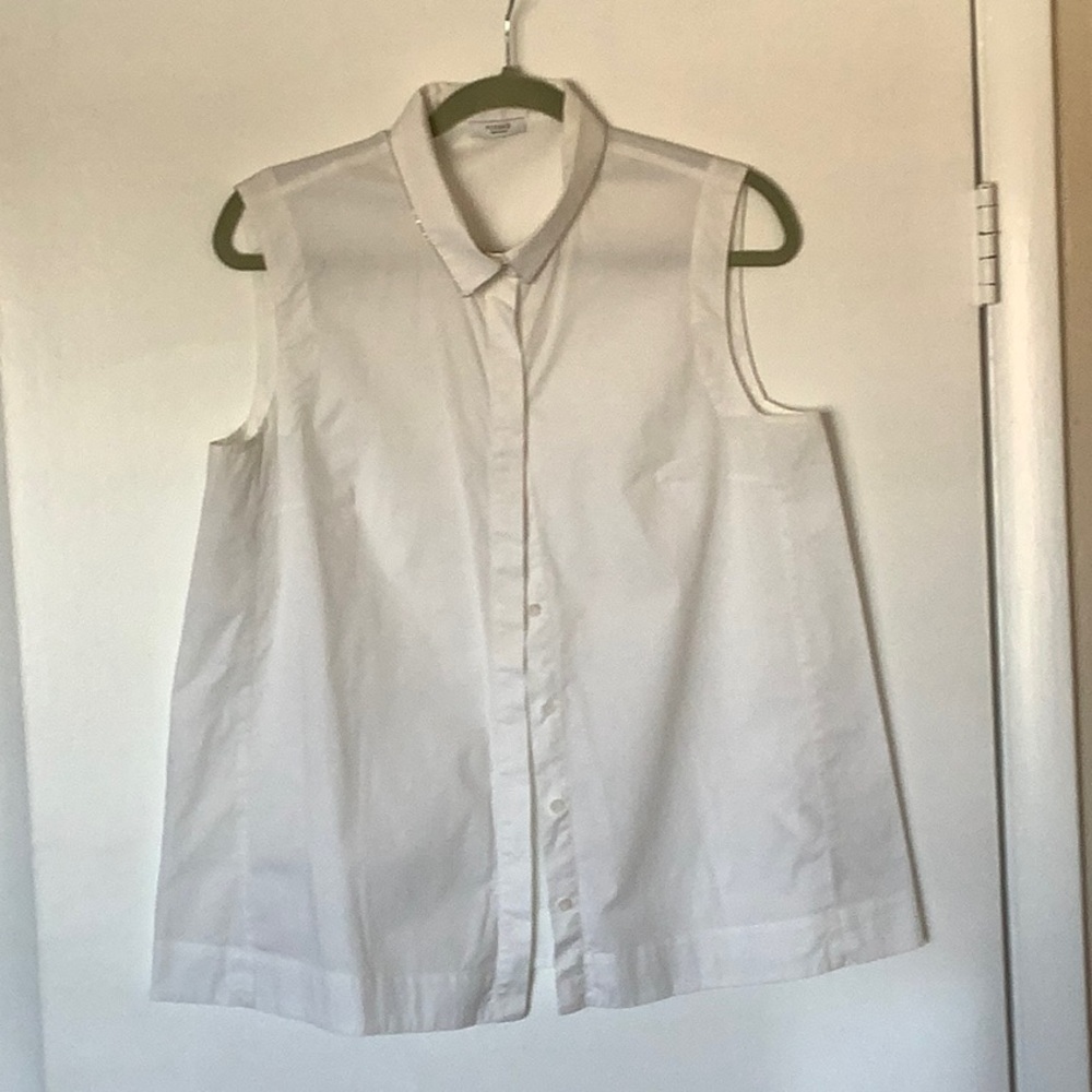 Peserico Button Front Sleeveless Shirt